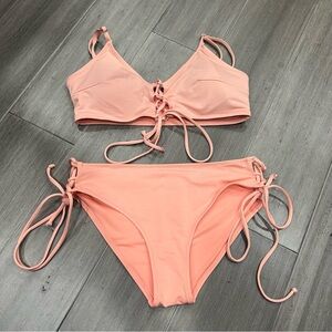 H and M, Orange Swim, Bikini‎ Set